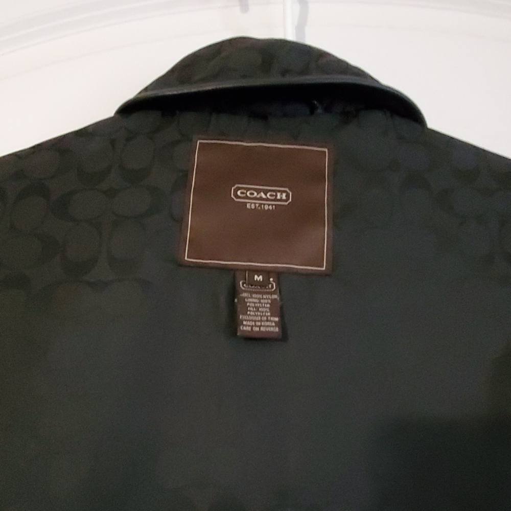 Coach Jacket Black Size M Women's - Picture 7 of 7